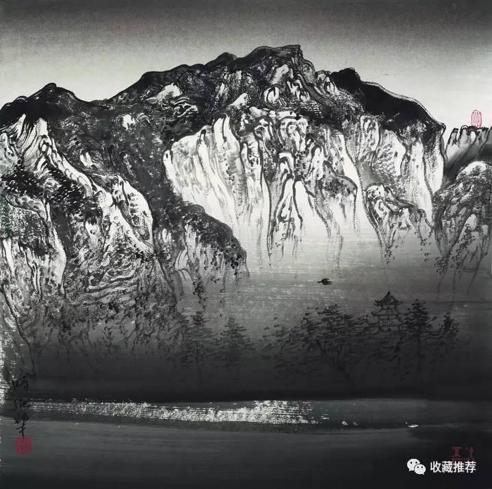 著名画家时振华与他的山水画