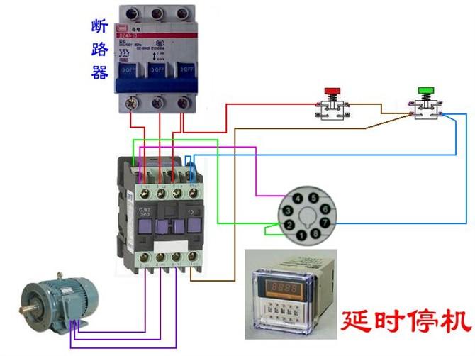 分励脱扣断路器与电表的接线图,断路器线圈与电表接线图