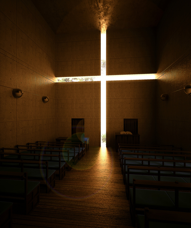 日本设计光之教堂,日本建筑师安藤忠雄作品