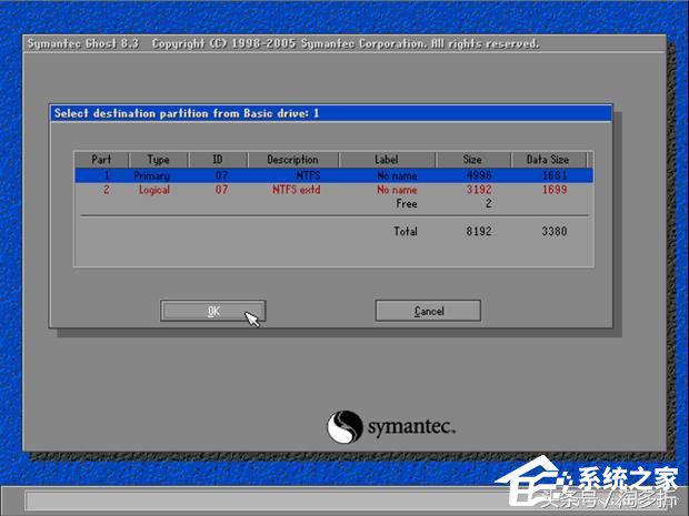 一键ghost系统还原操作流程,ghost还原选disk还是partition