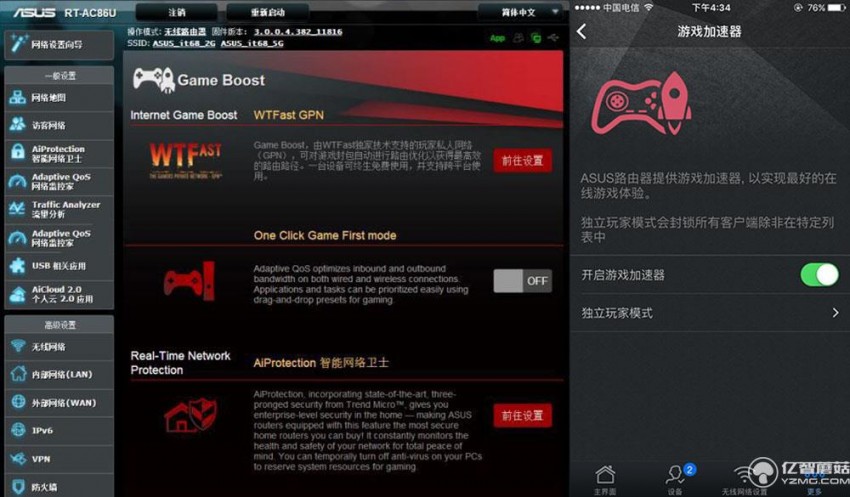 华硕rt-ac68u路由器开箱评测,华硕rt-ac86u路由器