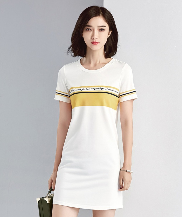 时尚个性收身印花t恤,服装图案印花t恤