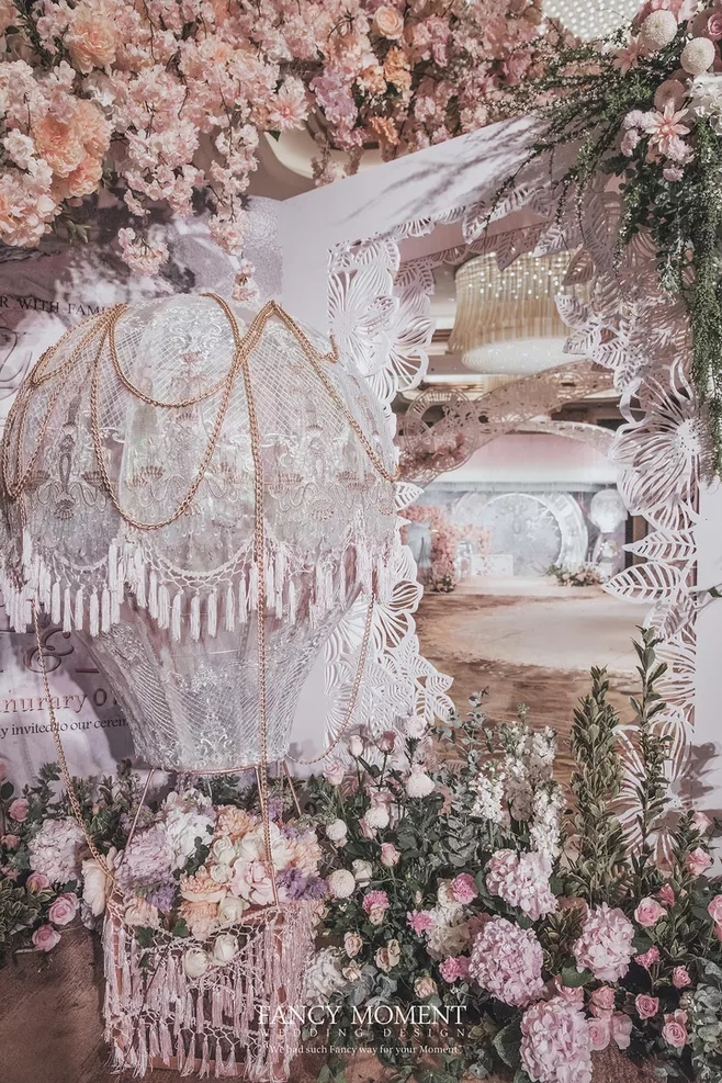 户外婚礼场景布置效果图,红色系婚礼户外布置场景