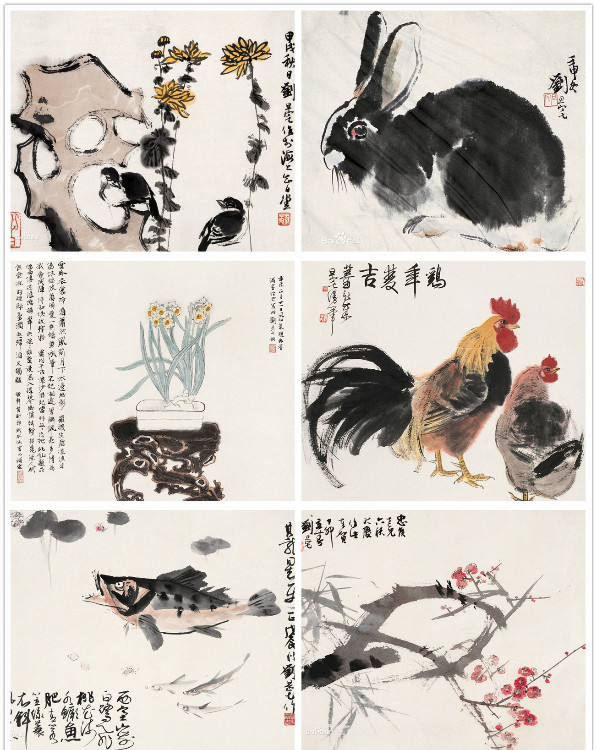 海派花鸟画谁的比较好,海派名家张雄花鸟画