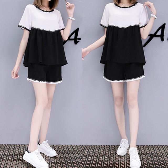 胖mm洋气遮肉显瘦套装,大码微胖mm遮肉显瘦套装