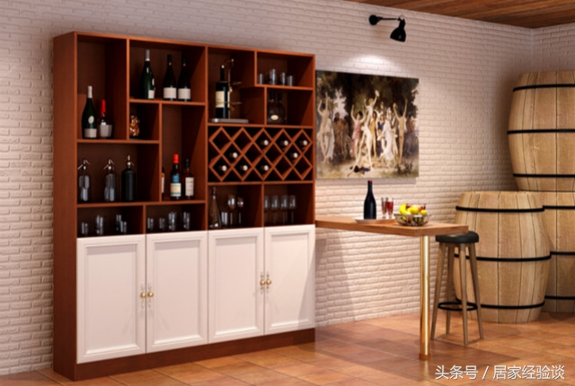 室内酒架设计效果图,现代极简酒架设计效果图