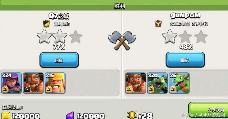 部落冲突阵型分析教学,部落冲突防守阵型和展示的不一样