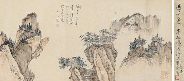 中国最后一任皇帝的字画,中国最后的文人画大师