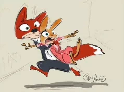 《疯狂动物城》|引爆朋友圈的好玩细节（附表情包和手绘原稿）