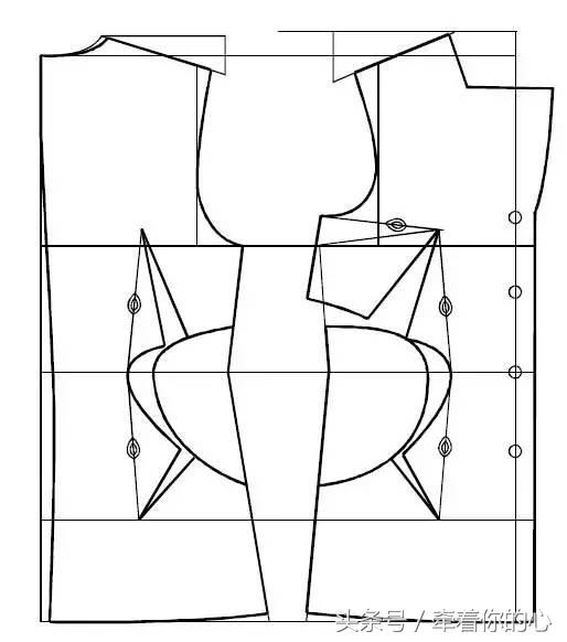 三开身的女西装制版,最简单三开身休闲女式西装裁剪