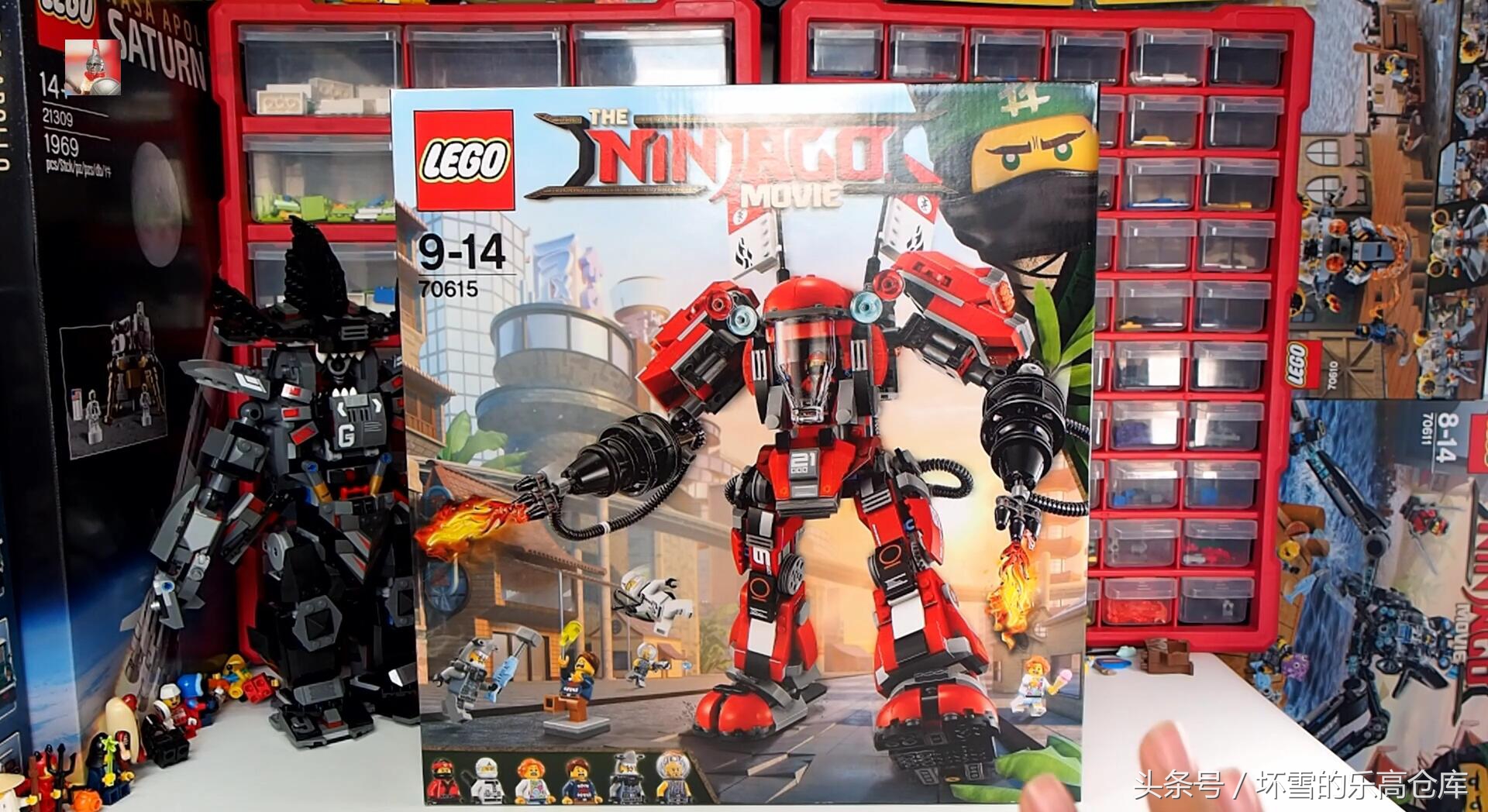 乐高幻影忍者第一代幻影机甲拼装,乐高幻影忍者泰坦机甲盗版和正版