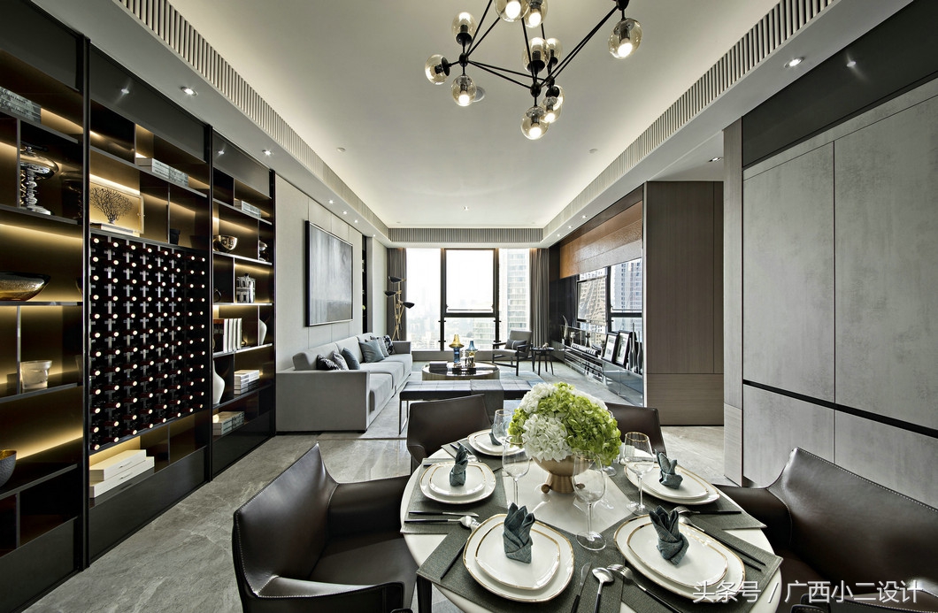 房屋装修风格效果图餐厅客厅一体,各种房间风格装修效果图