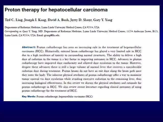 美国洛马林达质子治疗中心GaryYang：消化道肿瘤的质子放疗治疗