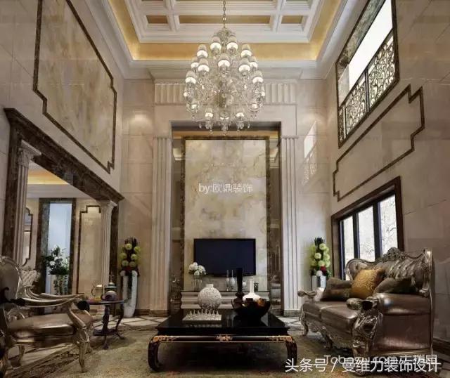 8款客厅大理石电视墙告诉你，有时候装修的档次也就一墙之差