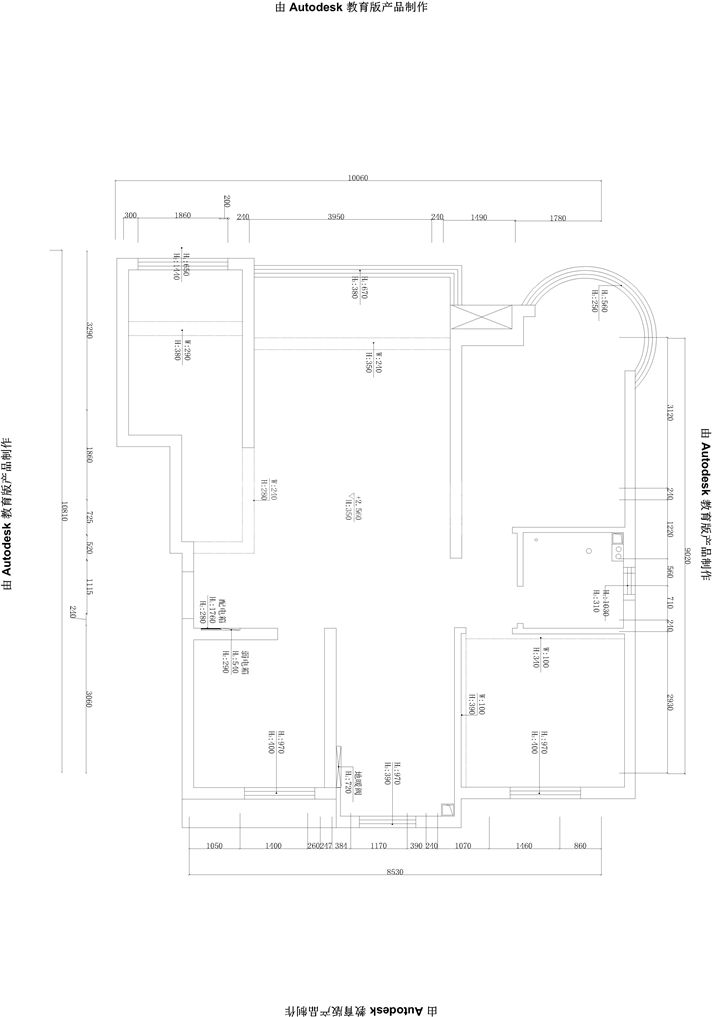 秦皇岛竹海94平两室一厅装修,秦皇岛80平米小户型
