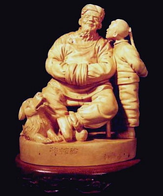 木雕三世轮回雕刻技法,木雕人物眼睛雕刻技法