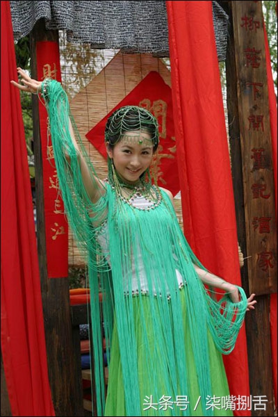 古装绿衣美女,迪丽热巴杨颖赵丽颖古装
