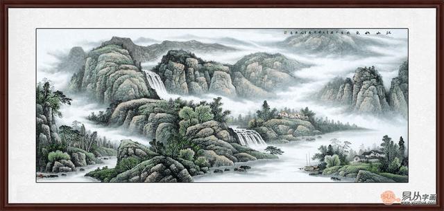 挂在客厅墙上的国风装饰画,中国风墙壁装饰画