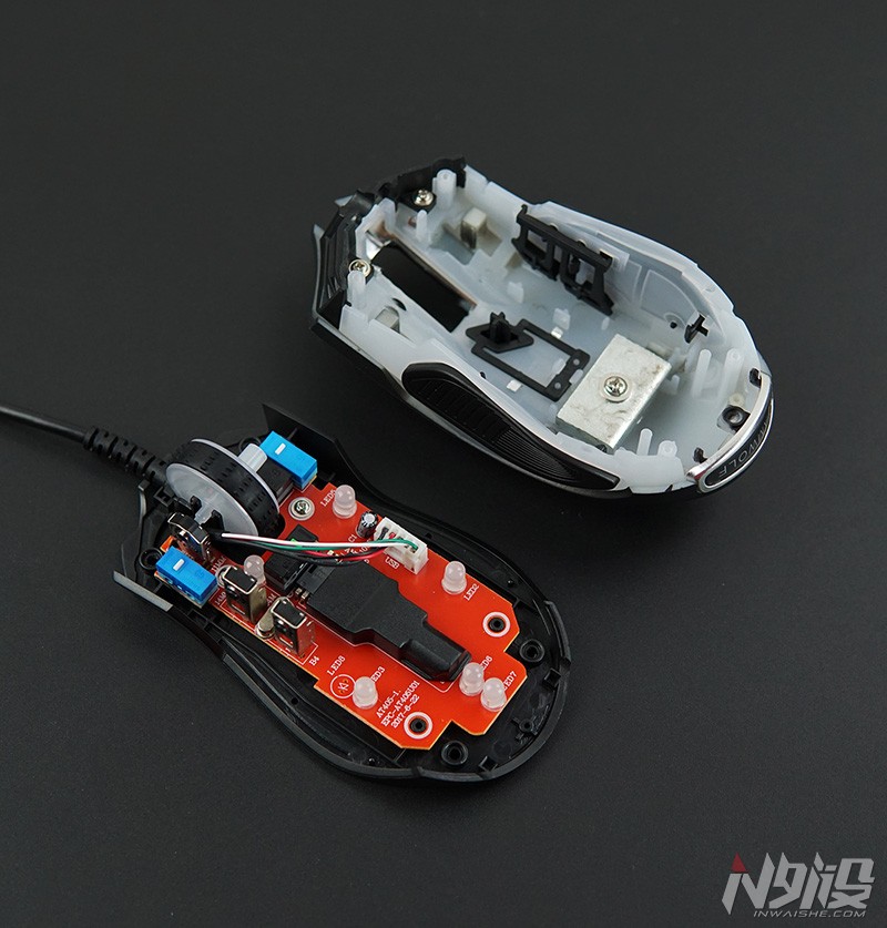 狼蛛580鼠标拆解测评,狼派鼠标拆解