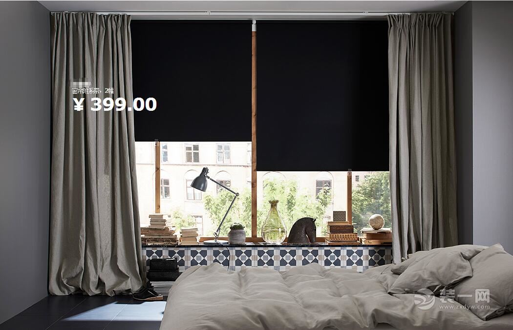 宜家隔断帘装修效果图,宜家风格装修效果图