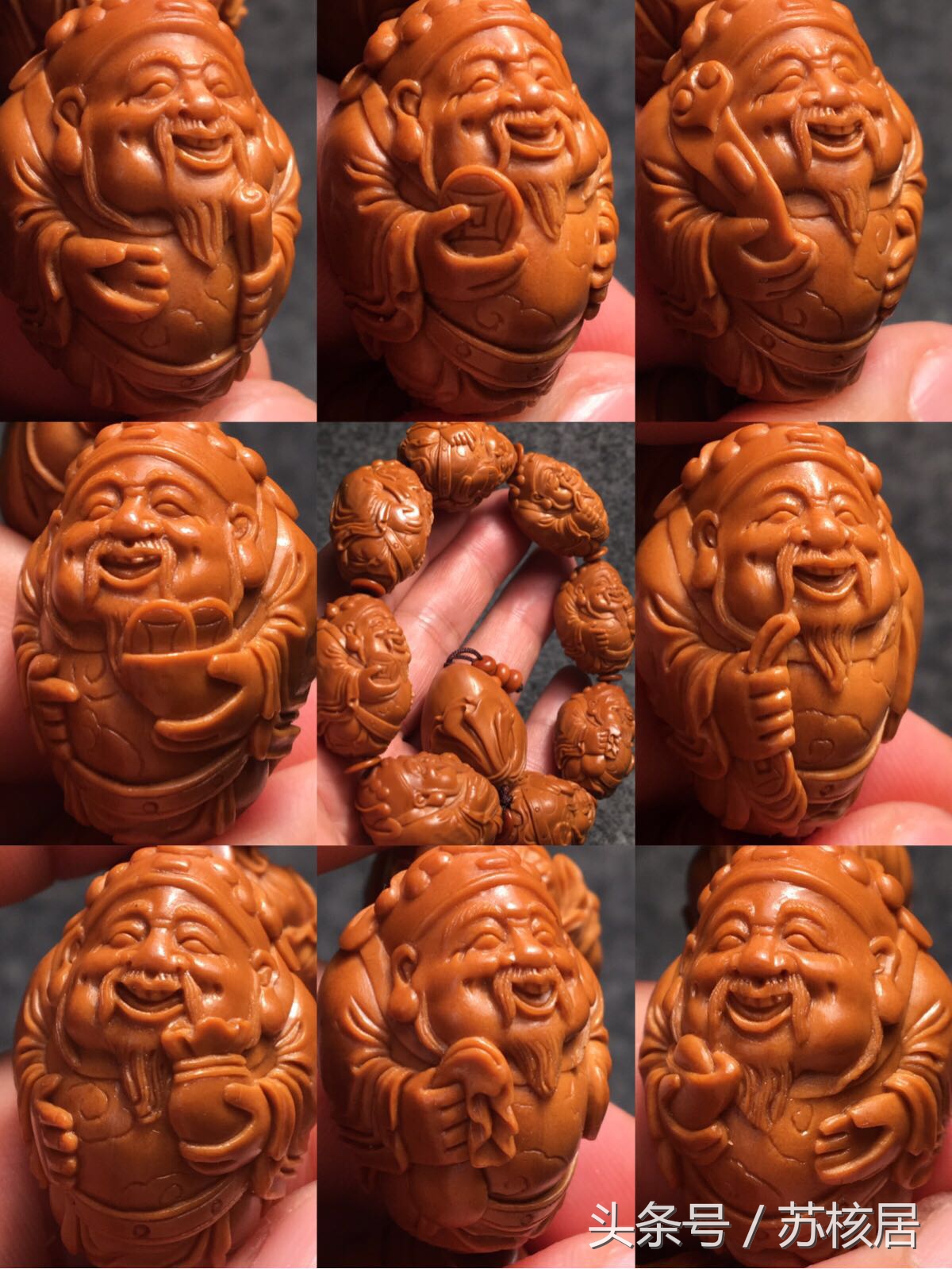 橄榄核手串越玩越黑,橄榄手串盘玩半年有玻璃化了