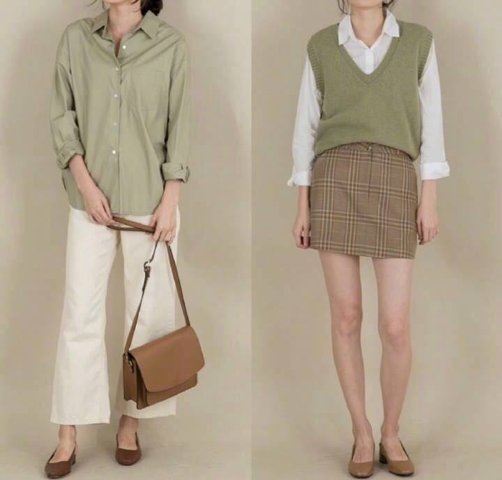 适合秋天的颜色穿搭每一套都超美,秋天穿这四种颜色减龄又好看