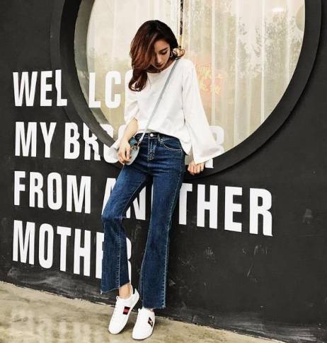 古琦印花小白鞋,古琦小白鞋同款