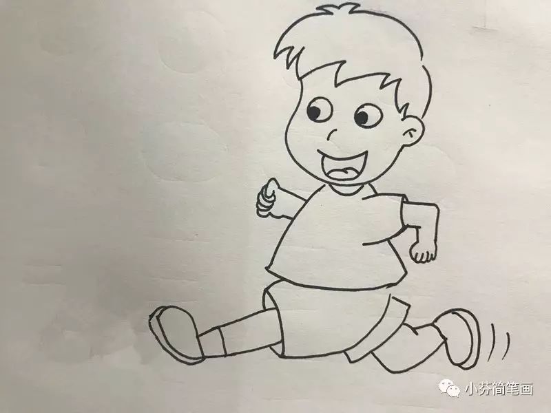 跳舞简笔画男孩,男孩背影简笔画