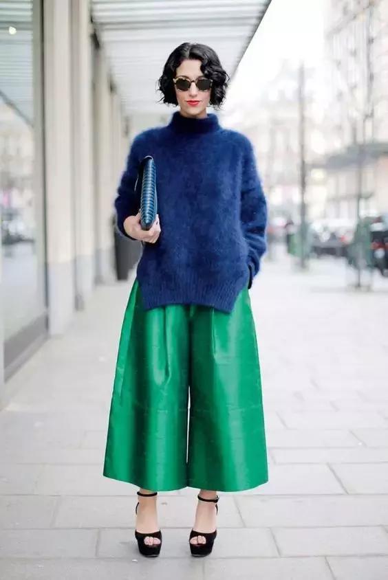 阔腿裤女款九分秋冬,九分灰色西装秋冬阔腿裤