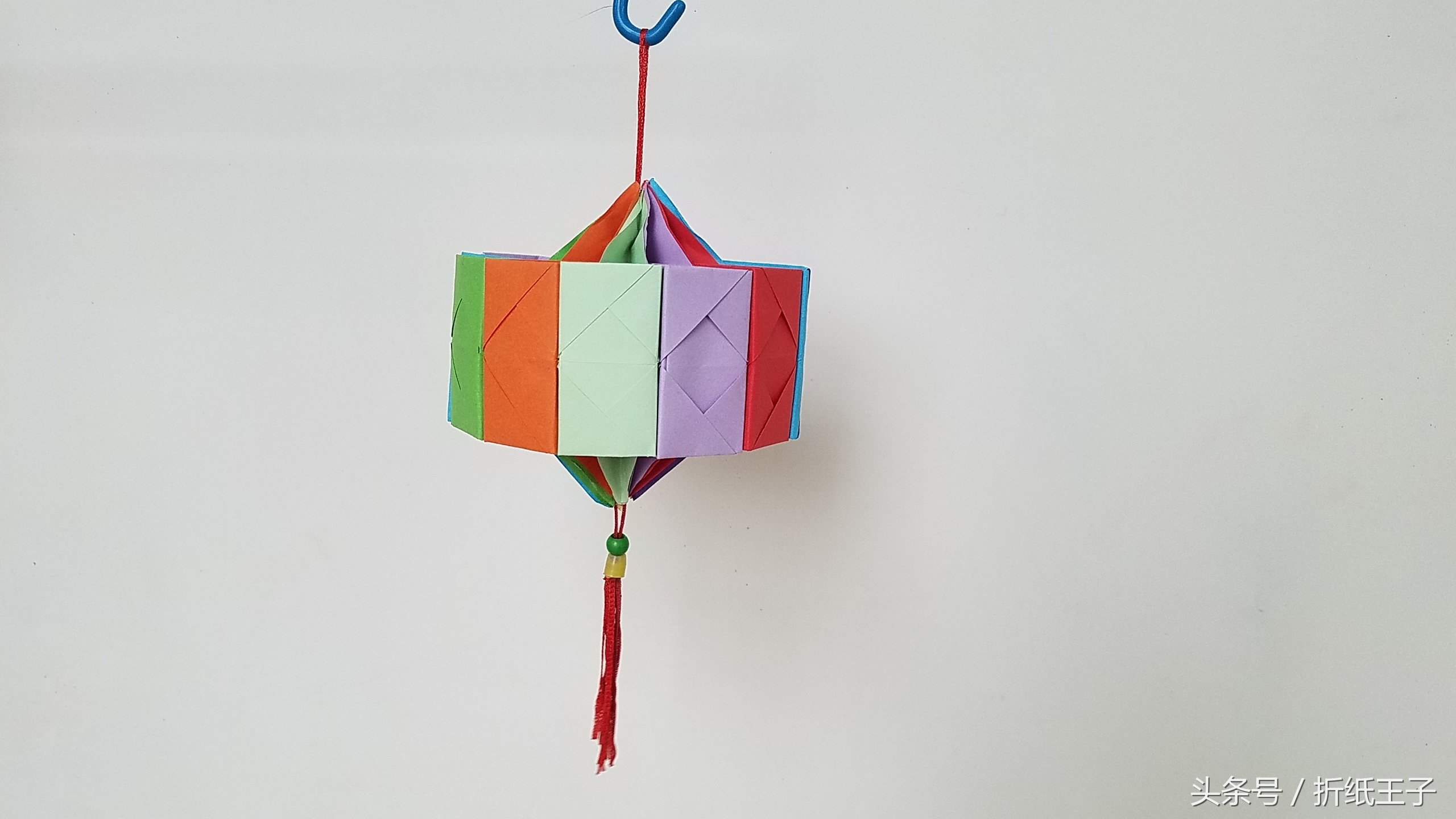 怎么折纸灯笼教程,手工折纸花朵灯笼