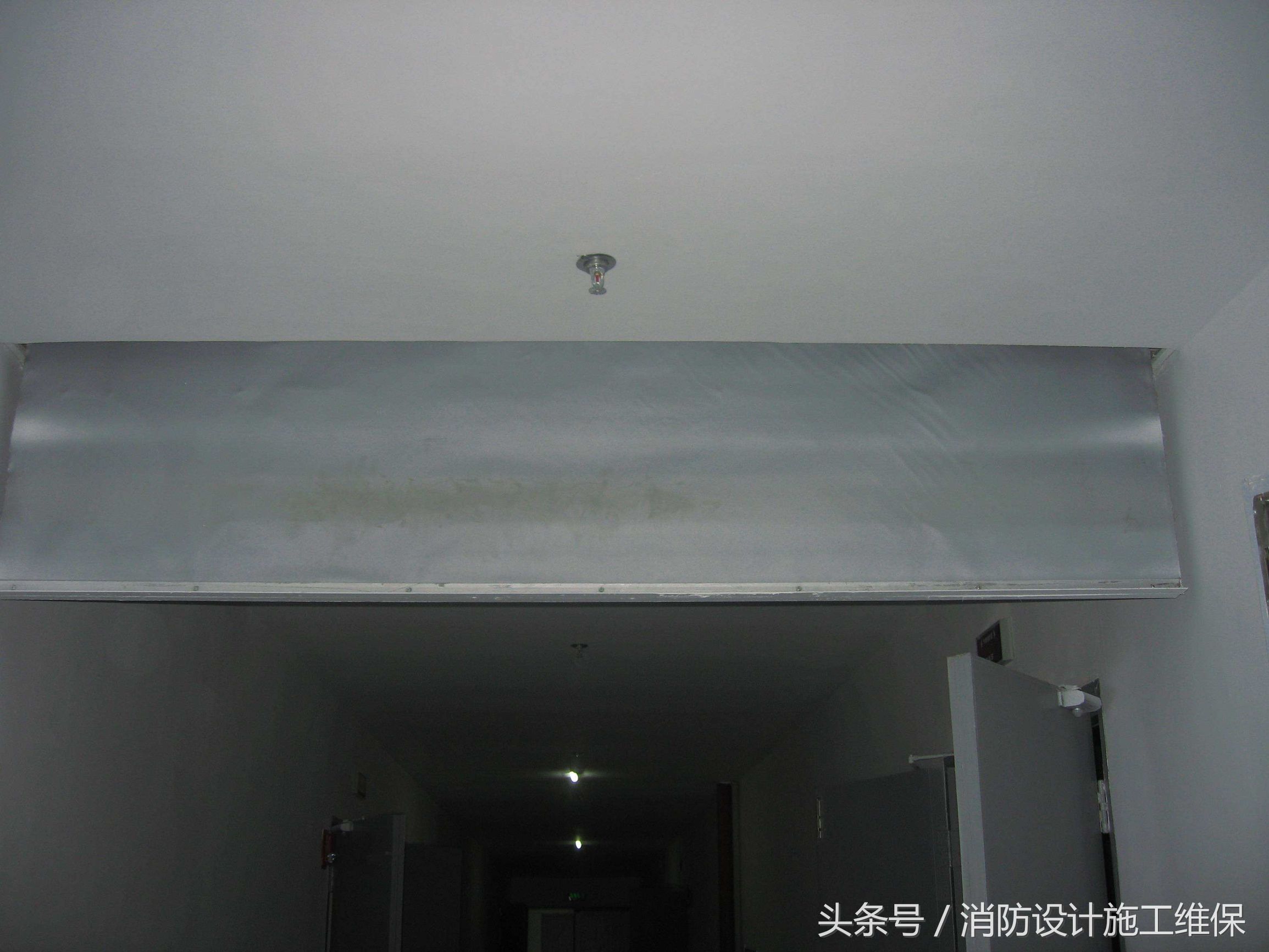 排烟系统挡烟垂壁实操,地下汽车库防烟分区