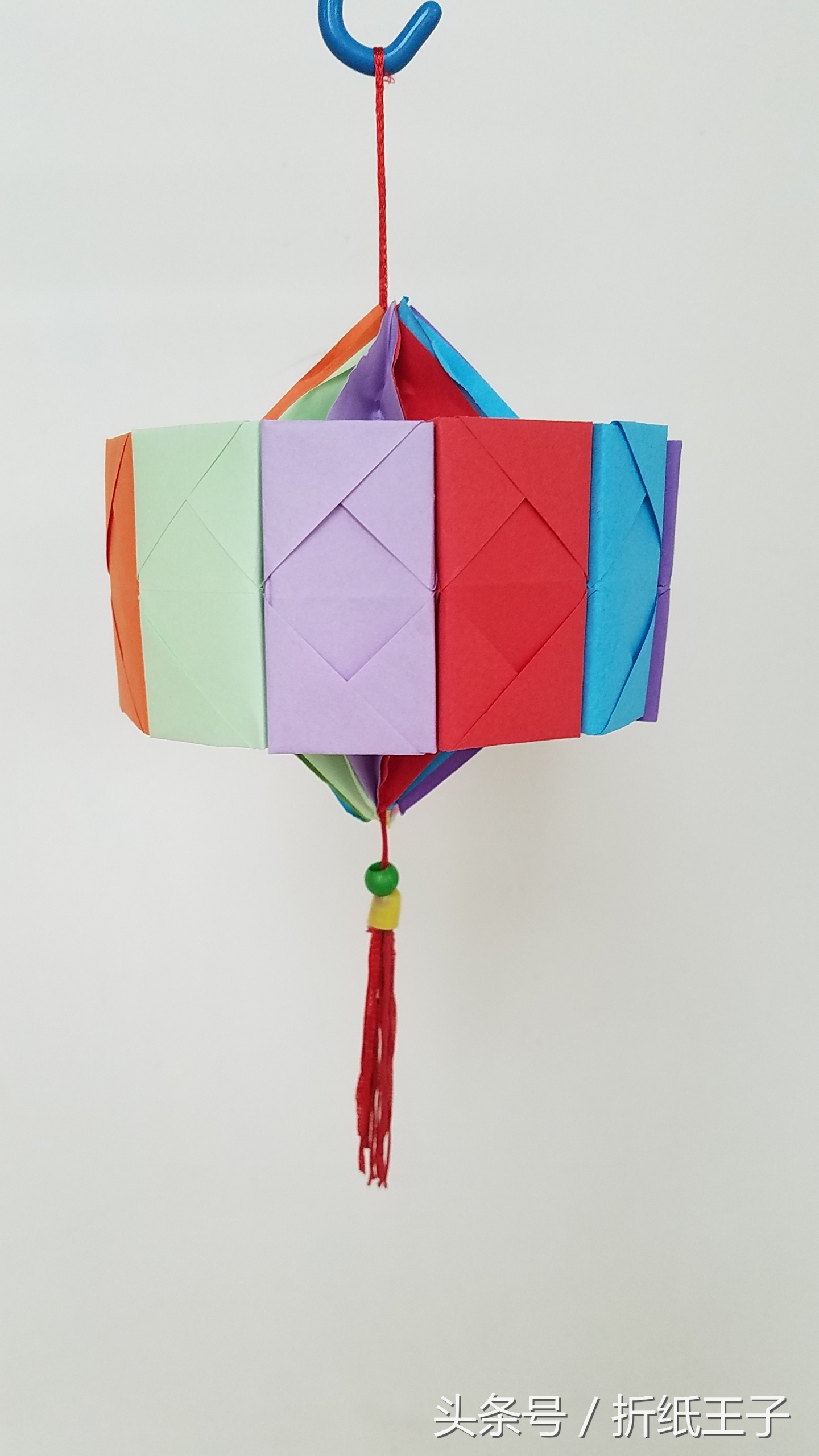 怎么折纸灯笼教程,手工折纸花朵灯笼