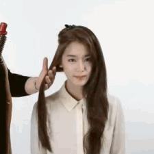 如何卷出自然卷发中长发,卷发好看时尚洋气