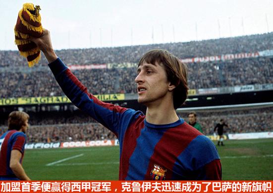 足坛传奇克鲁伊夫集锦,致敬巴萨足球教父克鲁伊夫