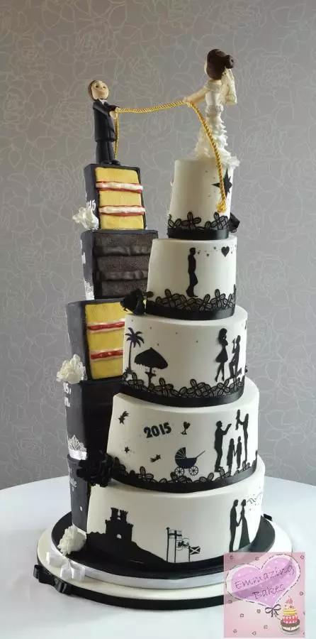 简单的婚礼蛋糕图片大全,最好看的婚礼蛋糕图片