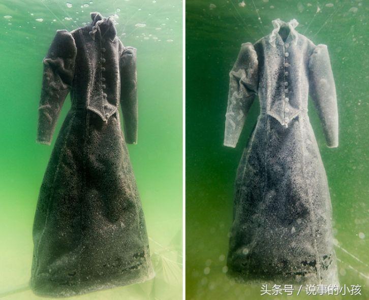 设计师将一件礼服丢进死海,设计师把一件衣服丢进死海里