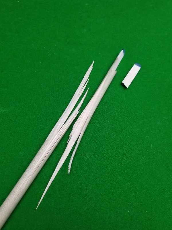 踹断的球杆,踹断台球杆