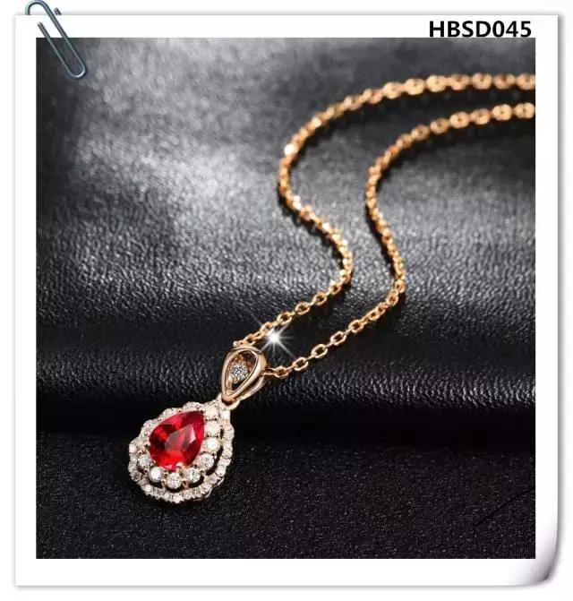 翡翠水滴吊坠款式图片,水滴红宝石吊坠天然彩色宝石正品