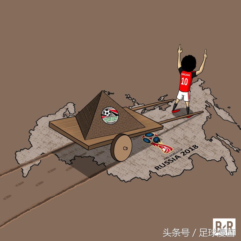 足球漫画:大家好,给大家介绍一下,这是埃及真领袖萨拉赫