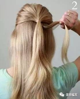 鱼骨辫编发步骤图解教程,鱼骨辫向内编的编发教程