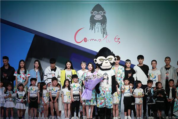 亲子装高颜值女神刘嘉带你感受奥运精神