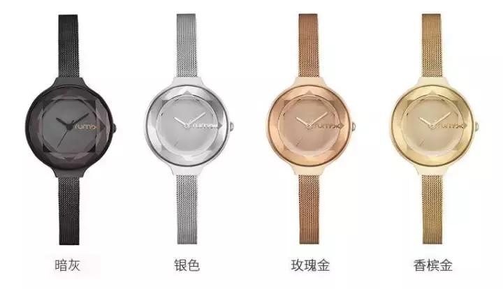 手表ins高颜值小众简约不撞款森系,ins风网红轻奢绿皮手表