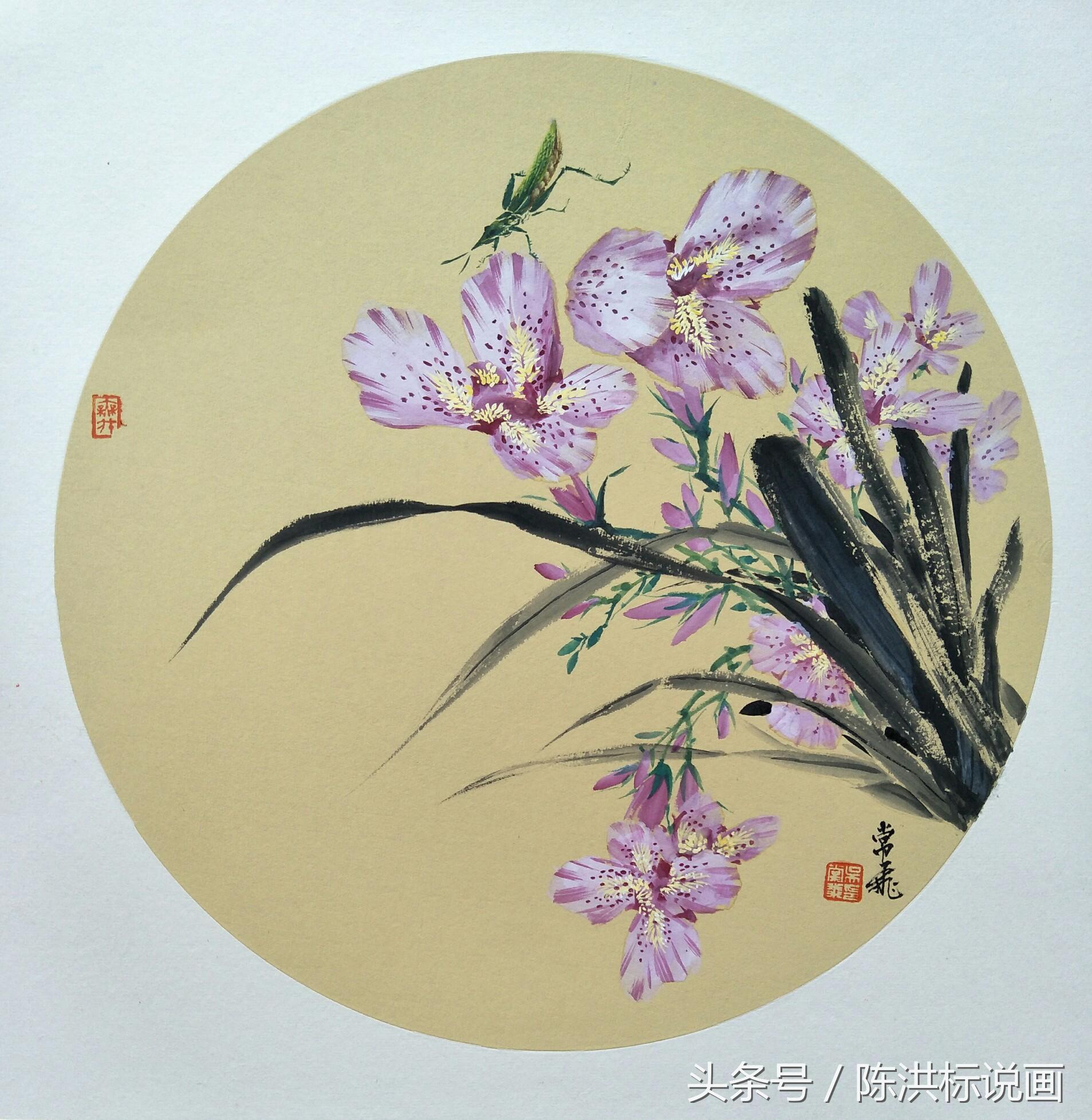 精美花鸟团扇22幅太漂亮了,团扇100幅欣赏