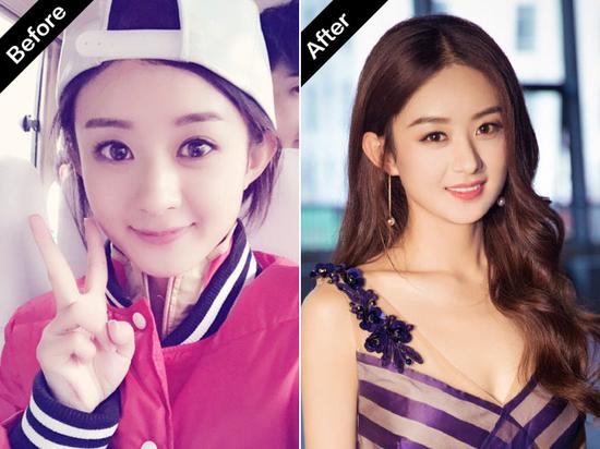 谁说赵丽颖是花旦,赵丽颖包子脸照片