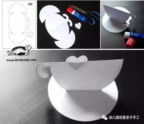 幼儿园小班手工卡纸贺卡图片,3-6岁幼儿手工简单贺卡小花