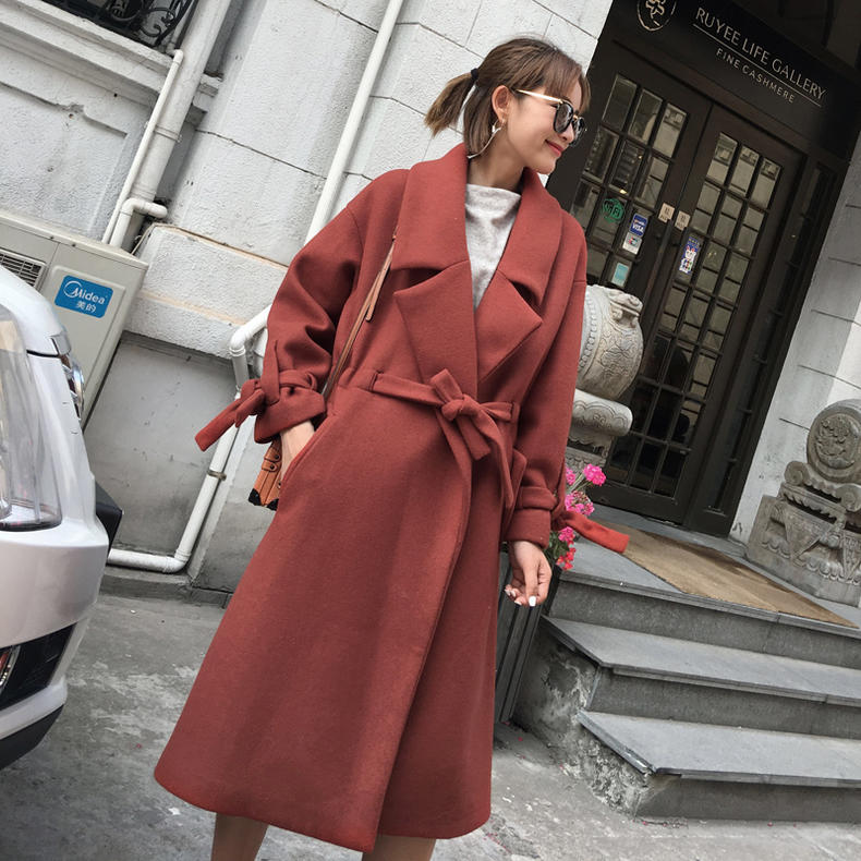 女神气质满满只要选对了大衣,女生呢子大衣高级感