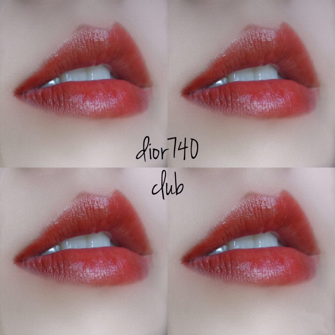 雅诗兰黛333枫叶红和dior740,dior740枫叶红试色