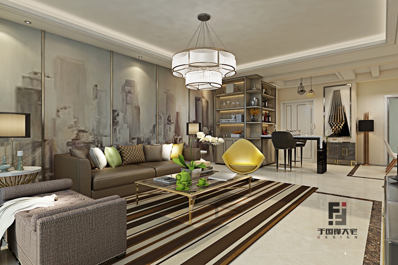 和达璟城翡翠装修,和达生态城88平的装修效果图