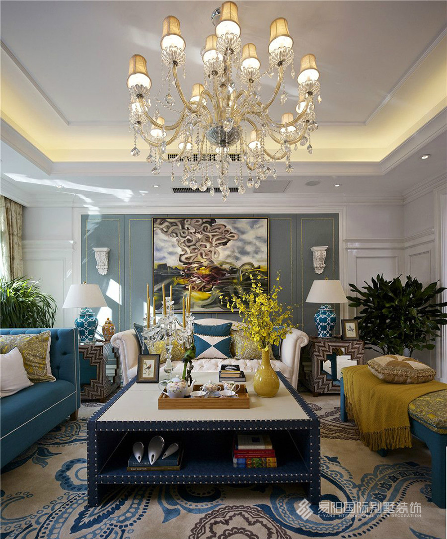 北京别墅全案设计-保利垄上320㎡新古典风格