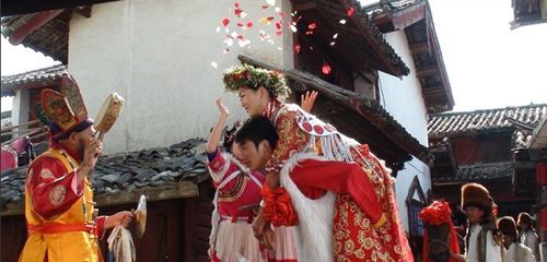 丽江非遗文化纳西族婚礼,纳西族婚礼丽江古城